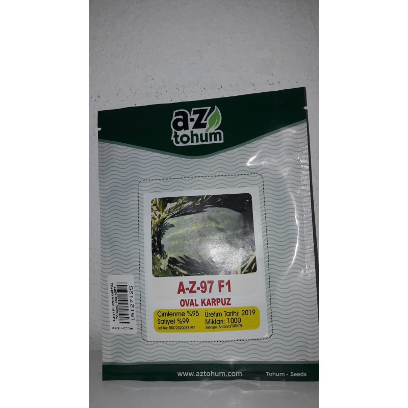 Kantar (A-Z 97 F1) Uzun Karpuz Tohumu 1000 Adet