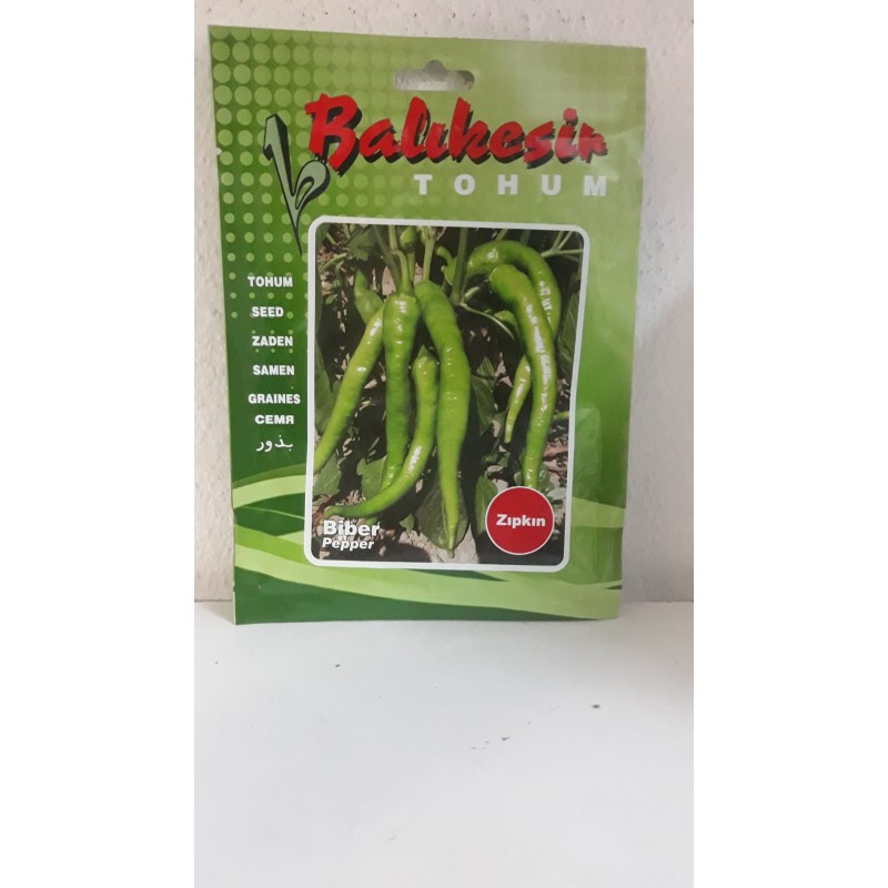 Balıkesir Tohum Zıpkın Tatlı Sivri Biber Tohumu 10 Gr