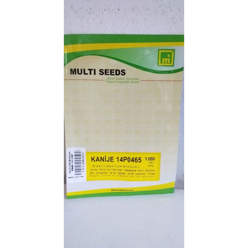 Multi Tohum Kanije Dolma Biber Tohumu 1000 Adet