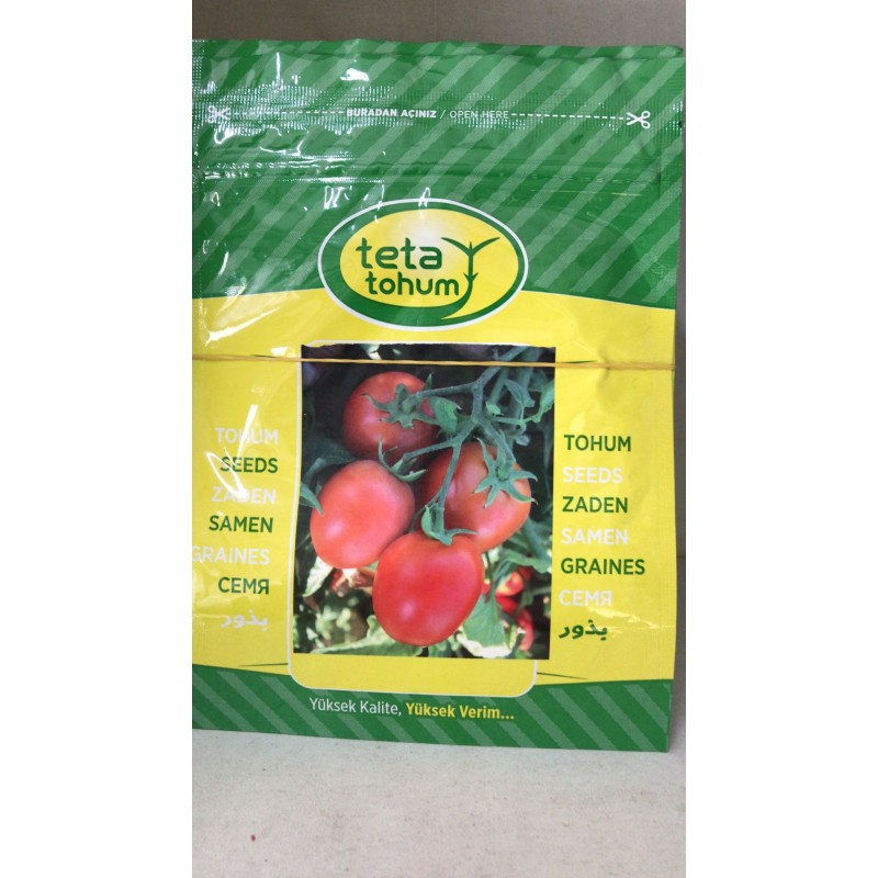 Teta Tohum S-607 F1 Sanayi Tipi Salçalık Domates Tohumu 1000 Adet
