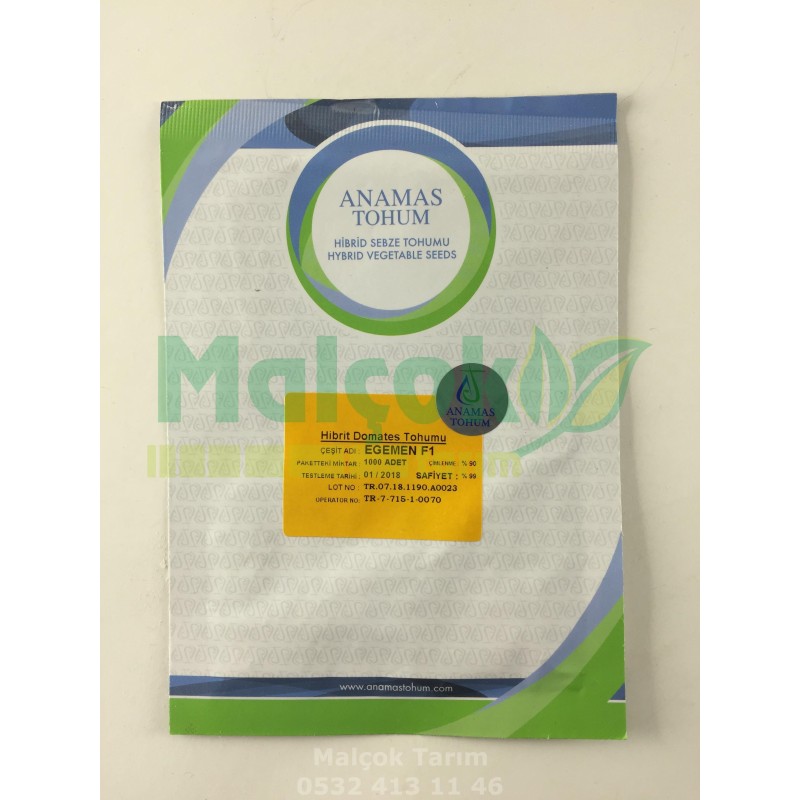 Anamas Egemen F1 Oturak Sofralık Domates Tohumu 1000 Adet