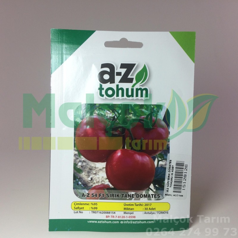 Az 54 F1 Hibrit Sırık Tane Domates Tohumu 30 Adet