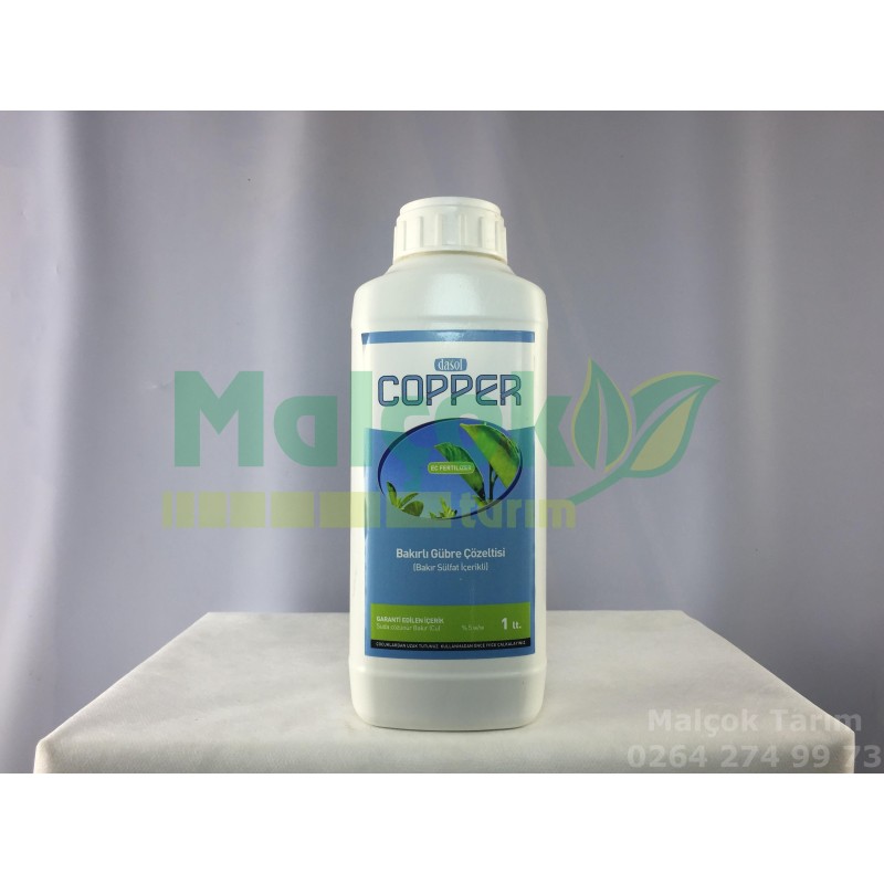 İztar Tarım Dasol Cooper Sistemik Sıvı Bakır Gübresi 1 Lt