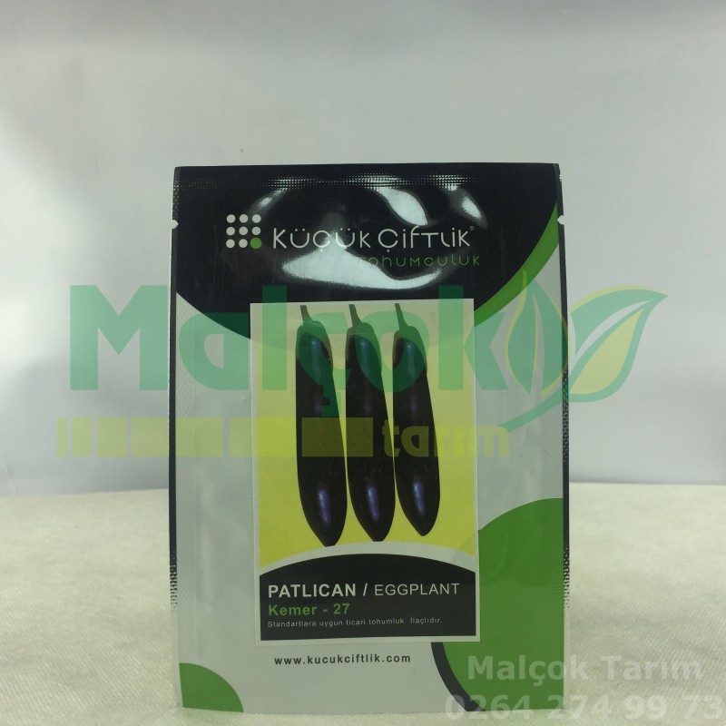 Küçük Çiftlik Kemer 27 Doğal Patlıcan Tohumu 10 Gr