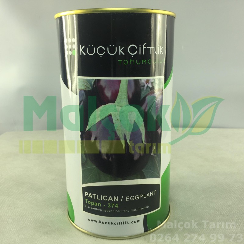 Küçük Çiftlik Topan 374 Standart Palıcan Tohumu 500 Gr